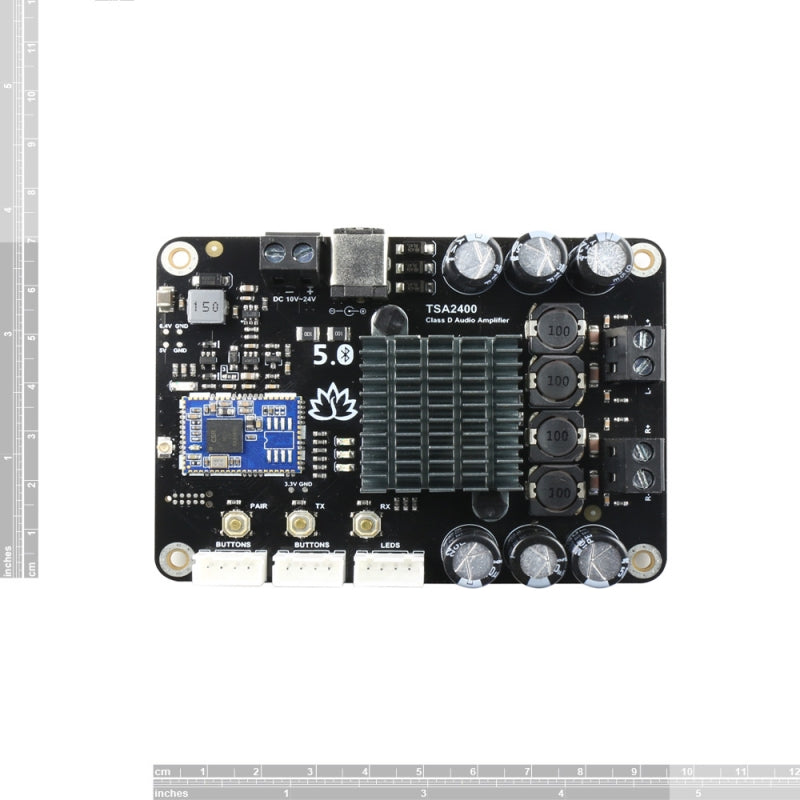 2 x 50W Bluetooth 5.0 Multipoint Audio Amplifier Board - TSA2400