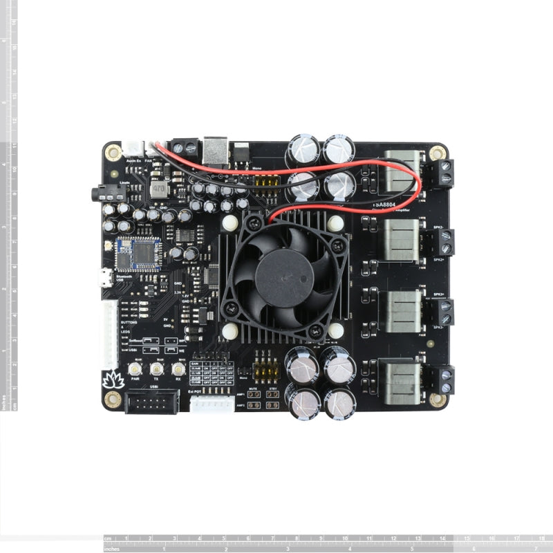 4 x 100W Bluetooth 5.1 Multipoint + DSP Audio Amplifier Board - TSA8804 V2