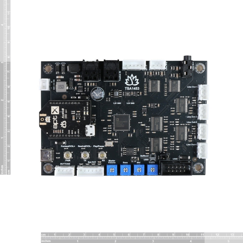 TSA1453B Bluetooth + DSP Audio Receiver Board – TINYSINE AUDIO
