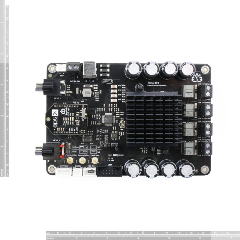 4 x 50W Bluetooth+DSP Amplifier Board - TSA7804B(Apt-X)